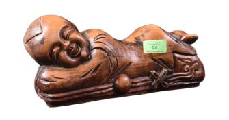 20TH CENTURY CHINESE CARVED FIGURAL HEADREST