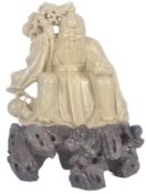 20TH CENTURY CHINESE CARVED SOAPSTONE FIGURE