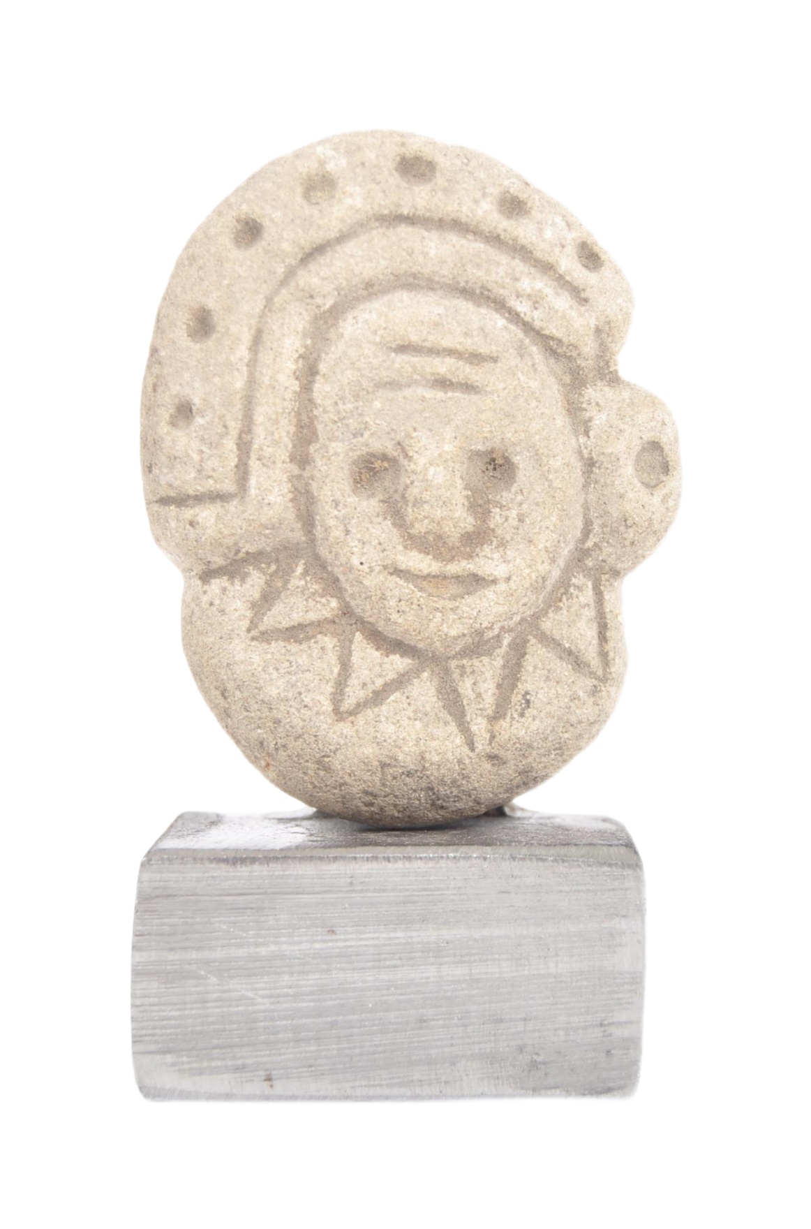 STONE CARVED MEXICAN HEAD