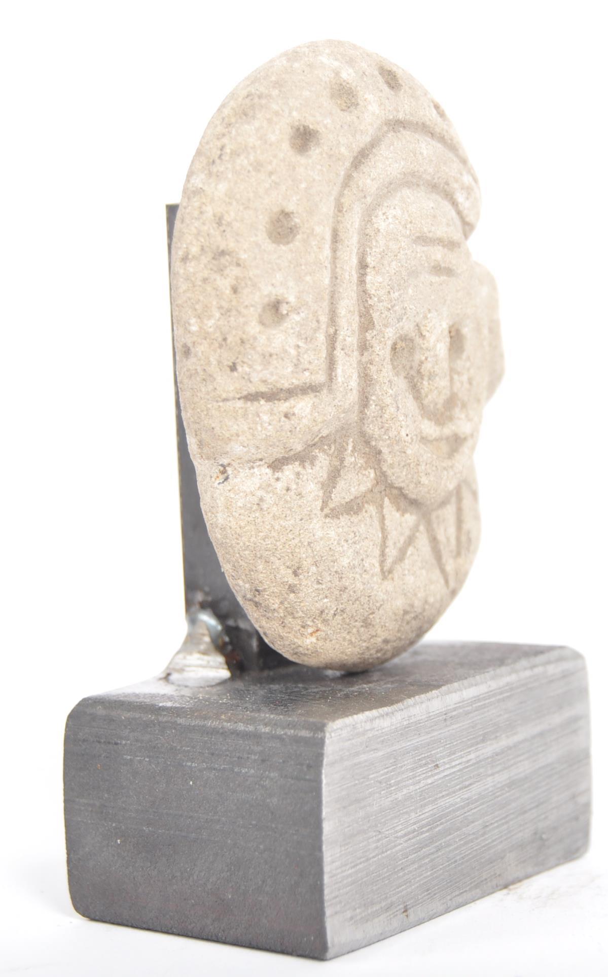 STONE CARVED MEXICAN HEAD - Image 2 of 6