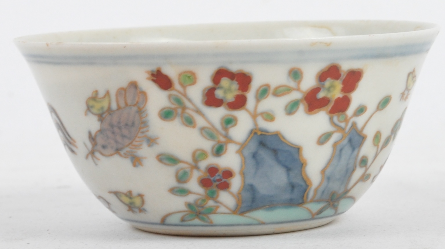 CHINESE MING MARK COCKEREL PAINTED TEA BOWL - Image 2 of 5