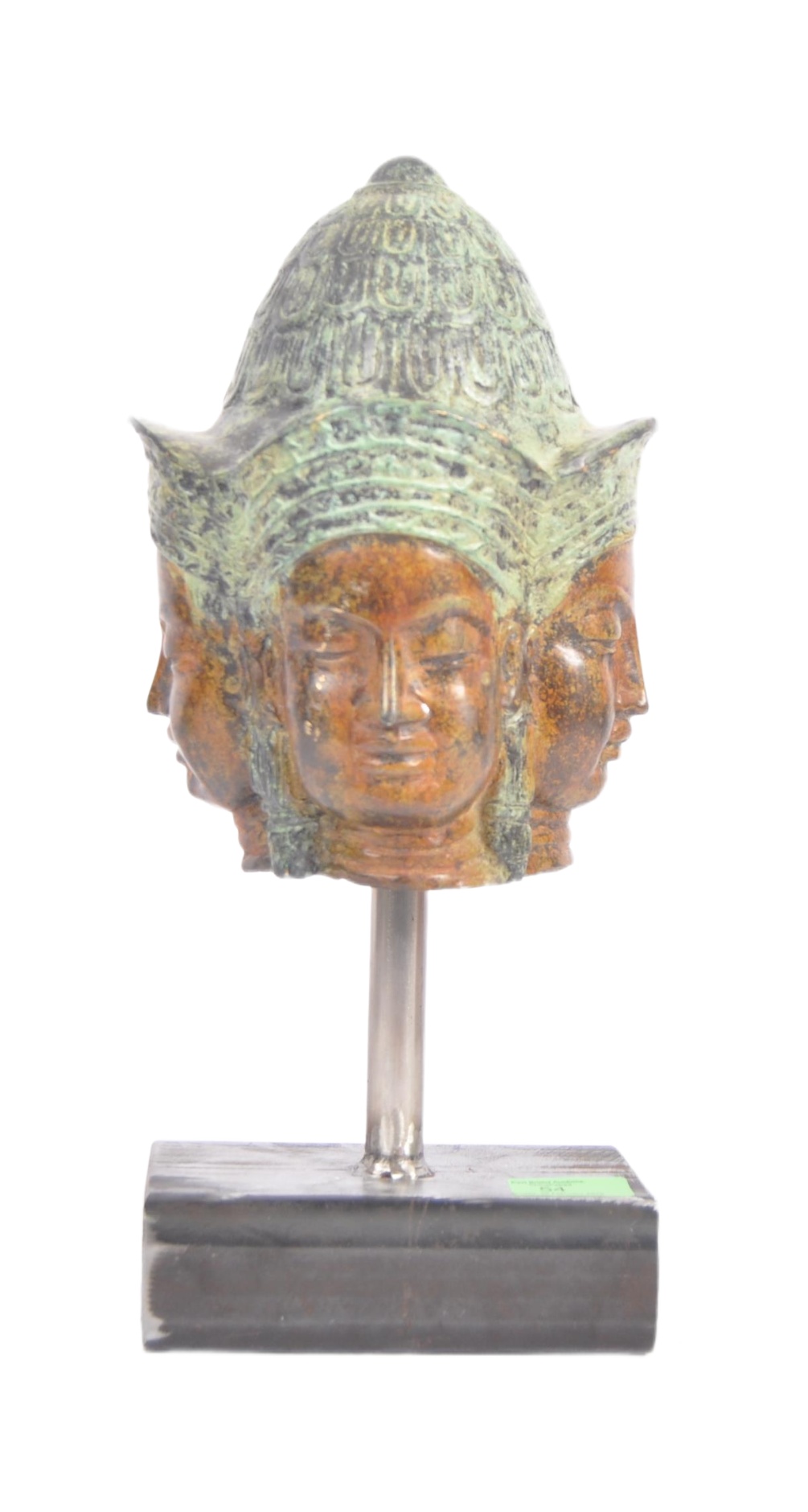 20TH CENTURY CHINESE THAI PHRA PHROM BRONZE HEAD