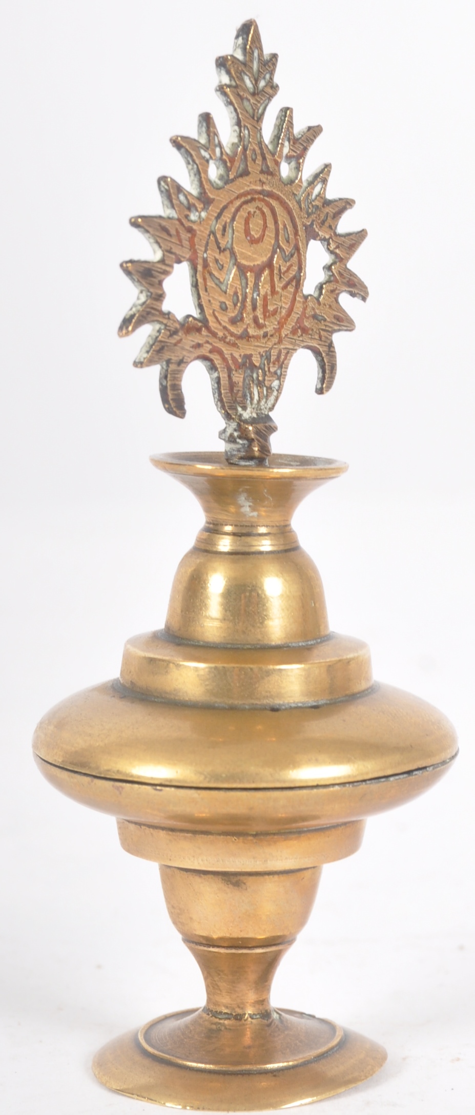 EARLY 20TH CENTURY PERSIAN BRASS KOHL POT - Image 2 of 8