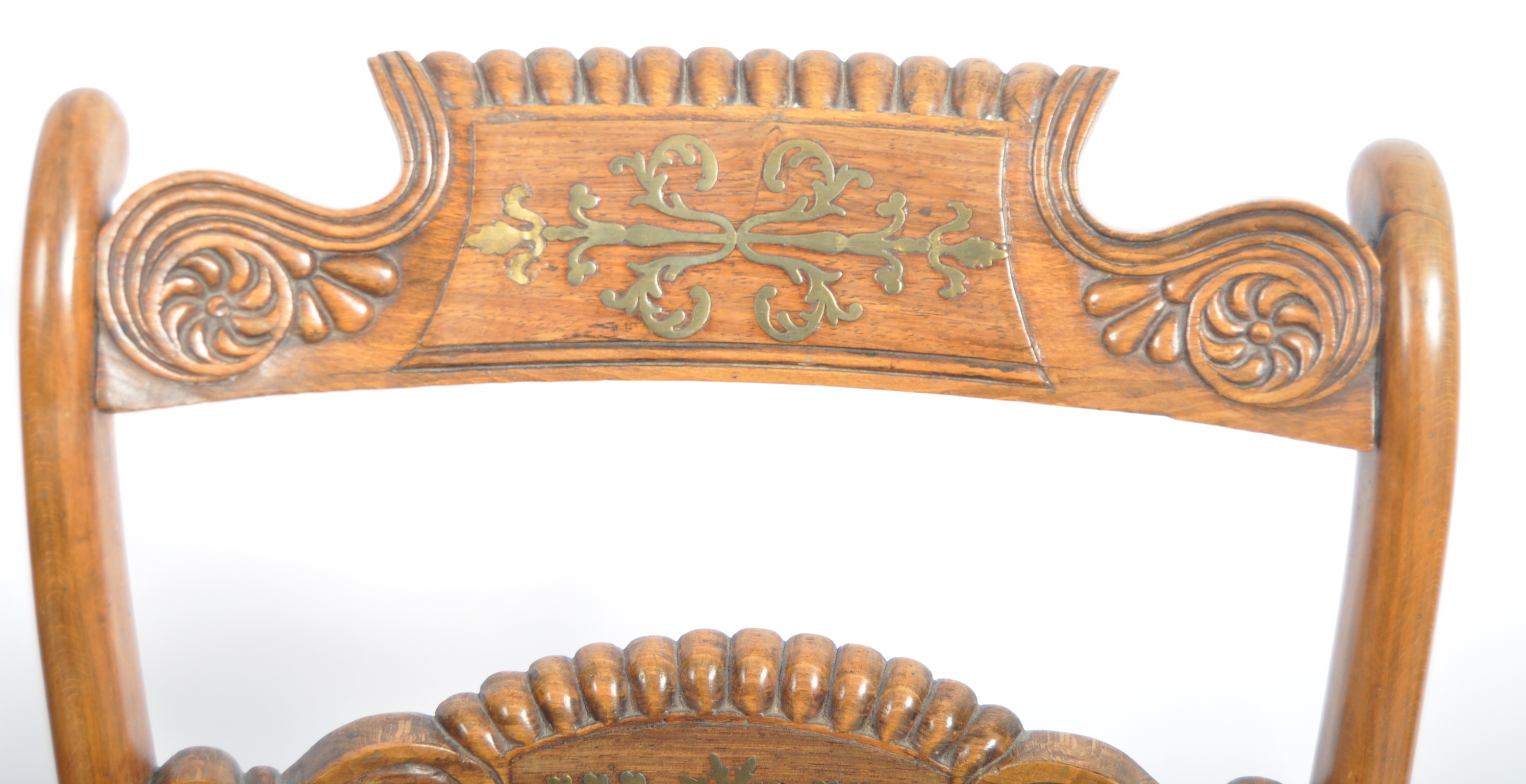 FOUR 19TH CENTURY REGENCY ROSEWOOD DINING CHAIRS - Image 6 of 8