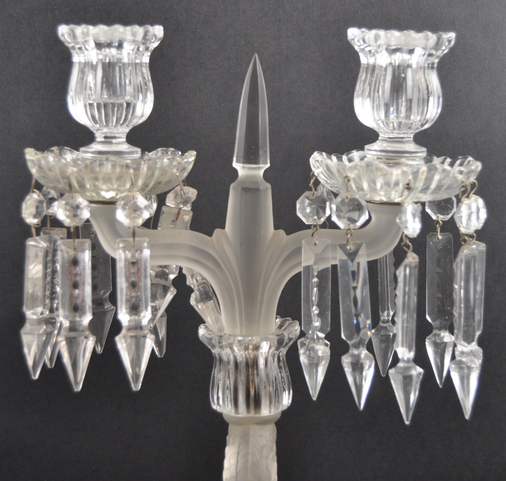 LARGE PAIR OF BACCARAT MERMAID CANDELABRAS - Image 3 of 5