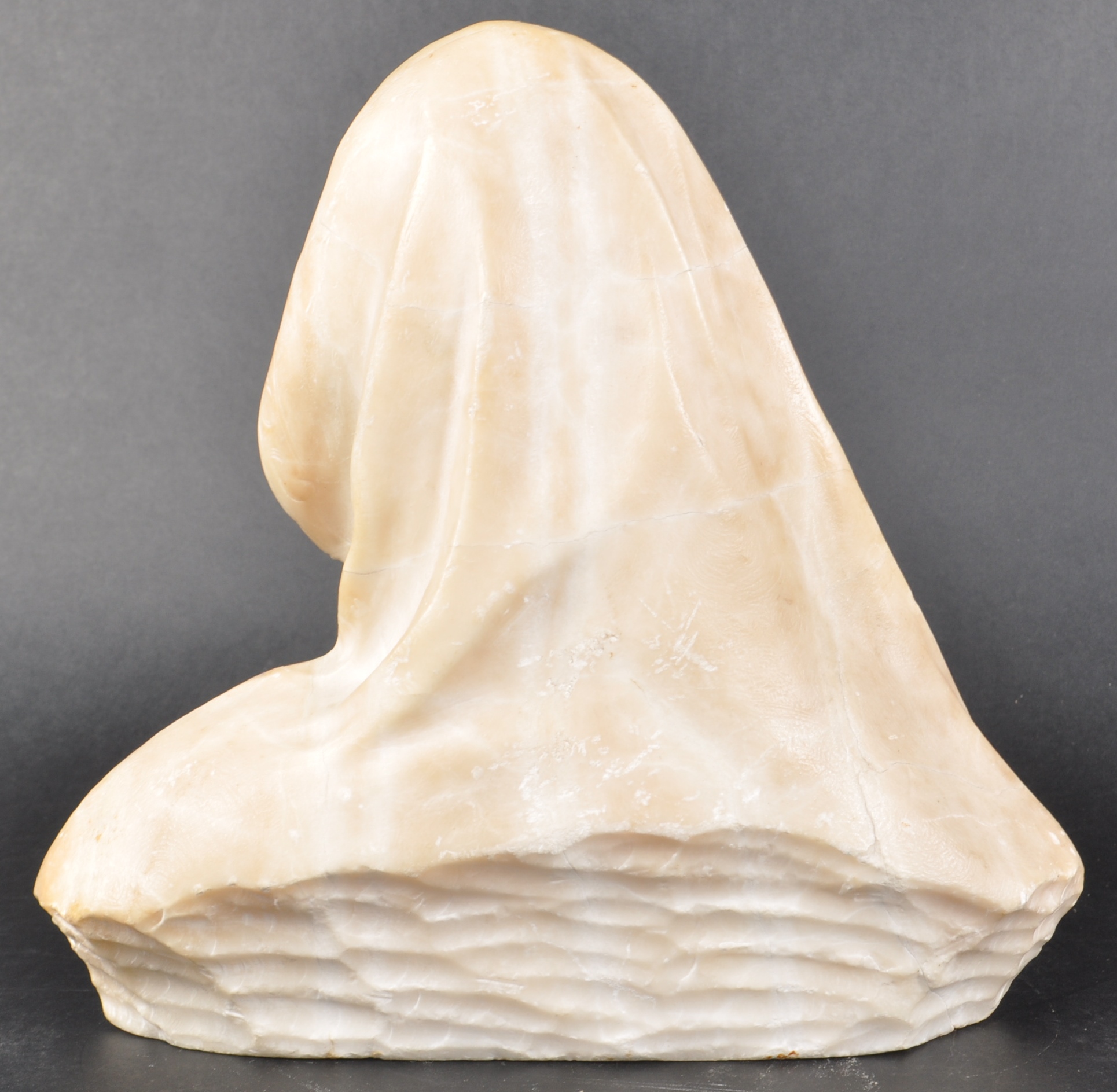 WITHDRAWN FROM SALE 19TH CENTURY WHITE MARBLE ALABASTER FIGURE OF MARY - Image 3 of 3