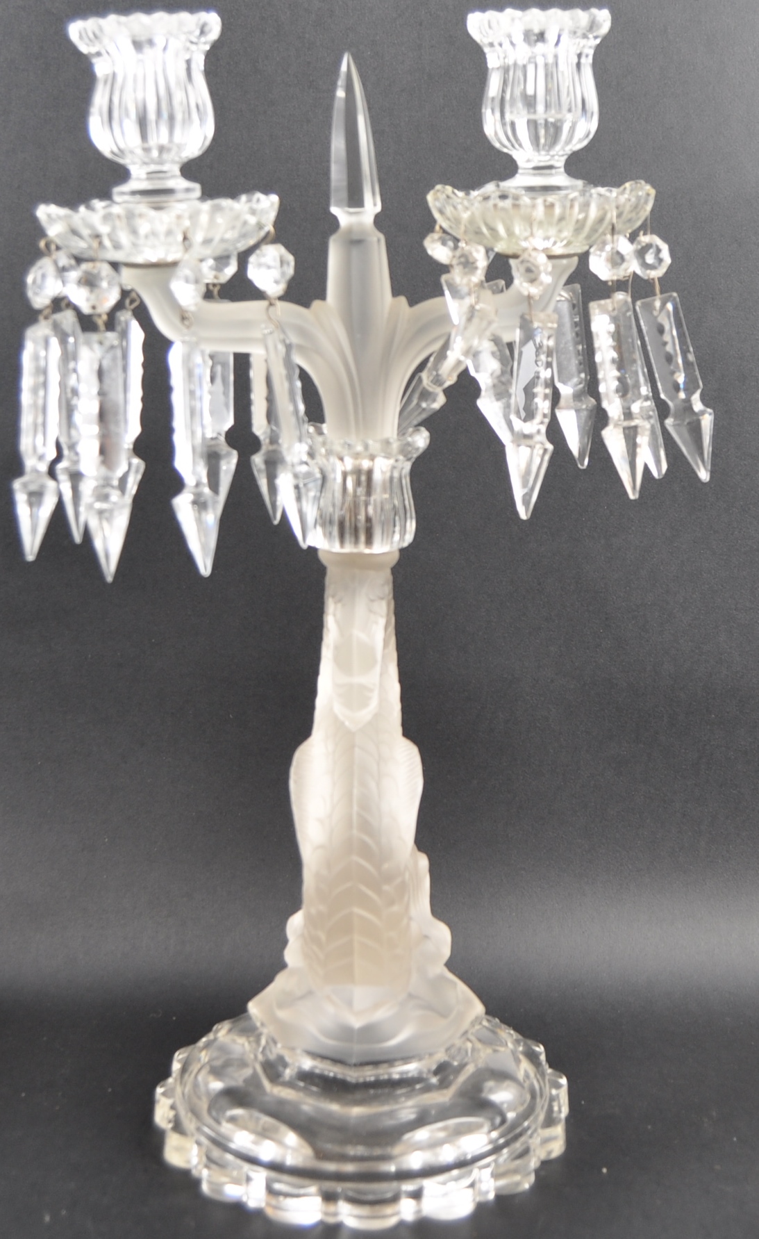 LARGE PAIR OF BACCARAT MERMAID CANDELABRAS - Image 5 of 5