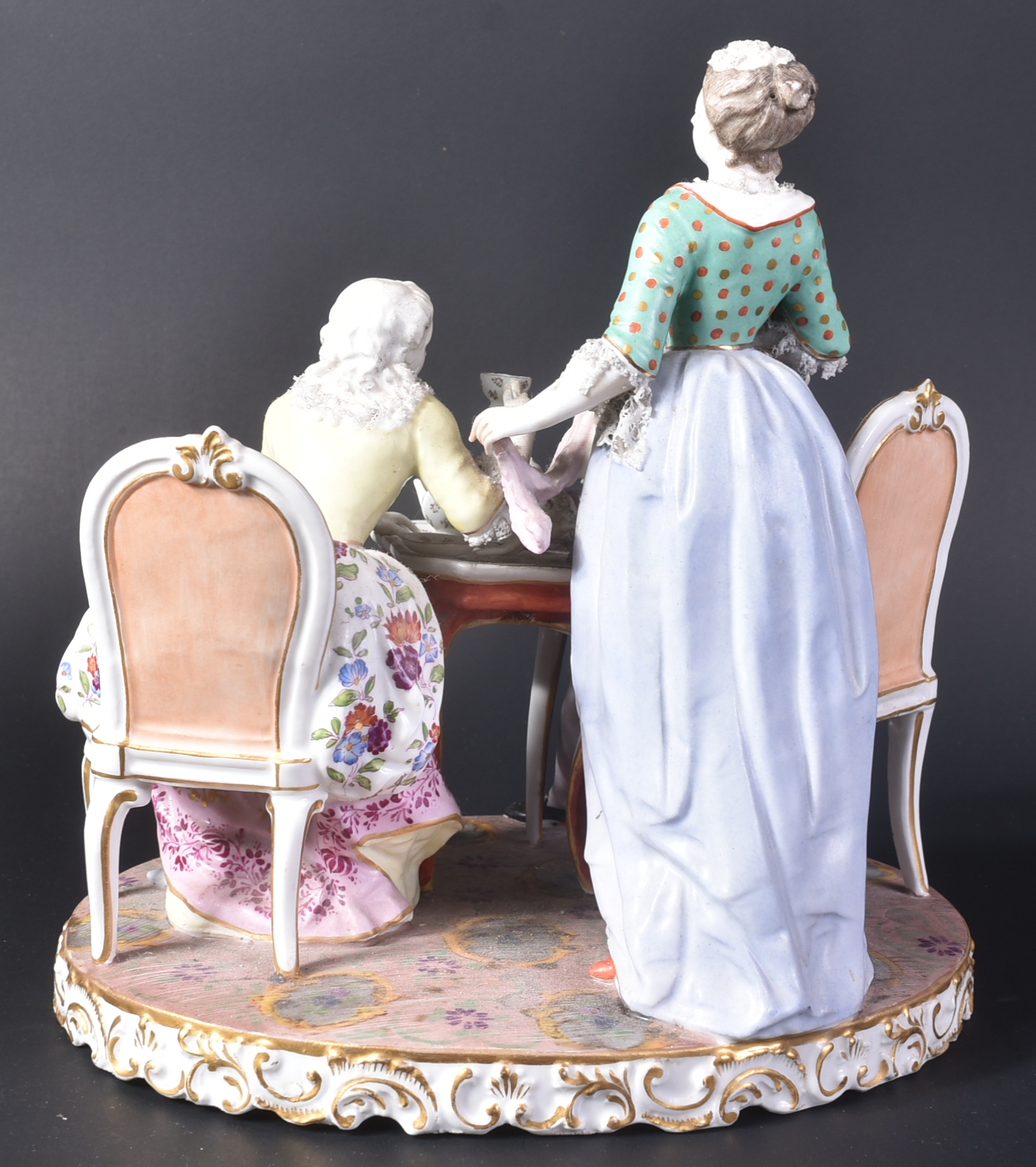 19TH CENTURY PORCELAIN MEISSEN FIGURINE GROUP - Image 5 of 6