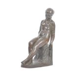 EARLY 20TH CENTURY BRONZE NUDE FIGURINE BY F BLACK