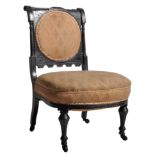 19TH CENTURY FILMER & SONS AESTHETIC MOVEMENT CHAIR