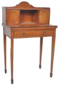 19TH CENTURY SATINWOOD BONHEUR DE JOUR LADIES DESK