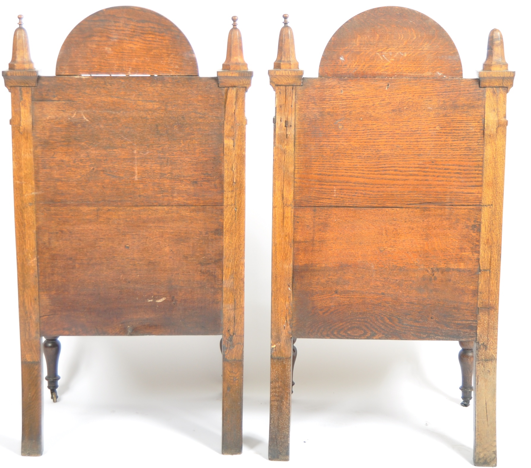 PAIR OF 19TH CENTURY GOTHIC OAK THRONE ARMCHAIRS - Image 8 of 8