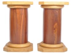 PAIR OF 20TH CENTURY PEDESTAL JARDINIERE BUST STANDS