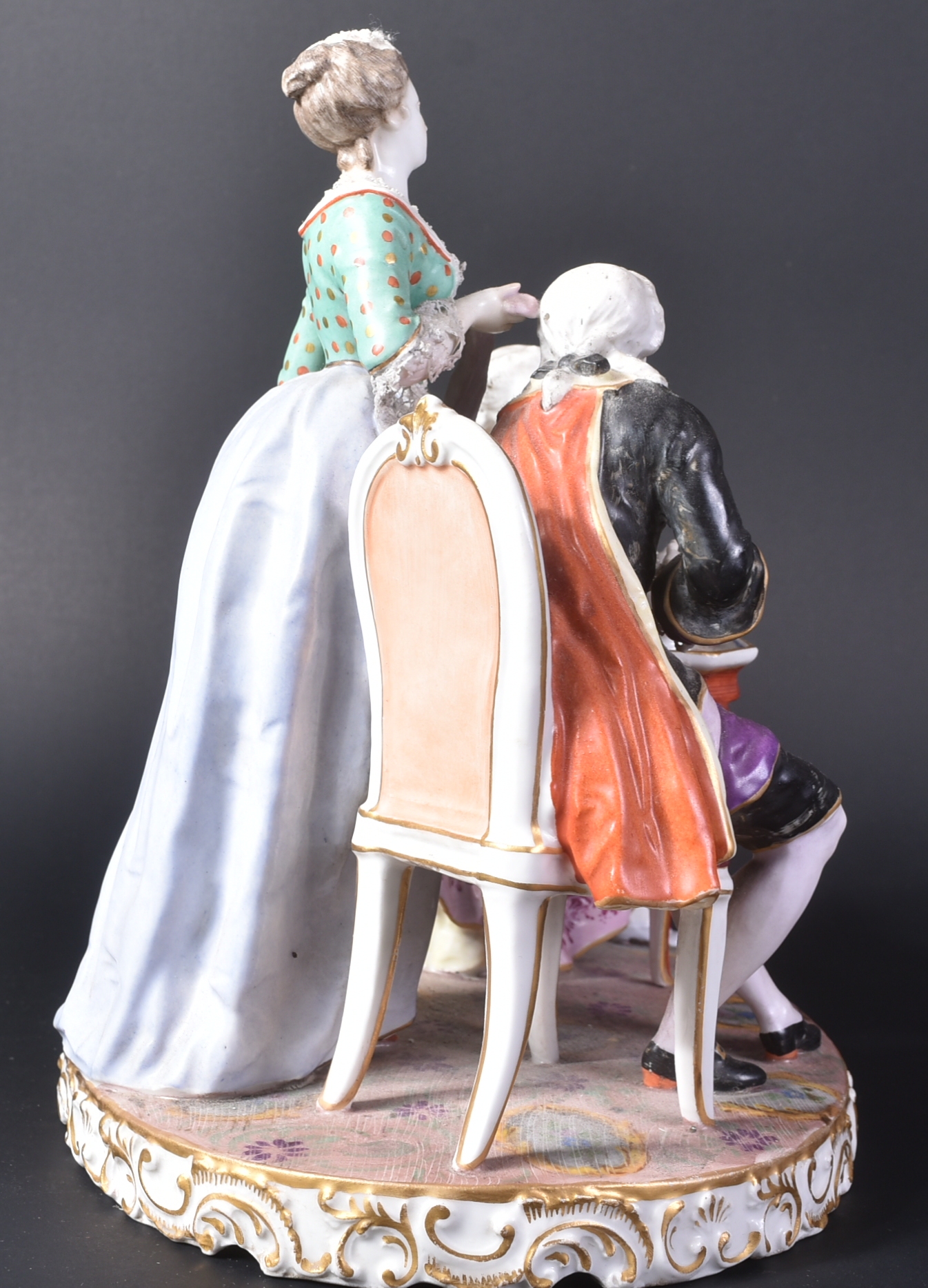 19TH CENTURY PORCELAIN MEISSEN FIGURINE GROUP - Image 3 of 6