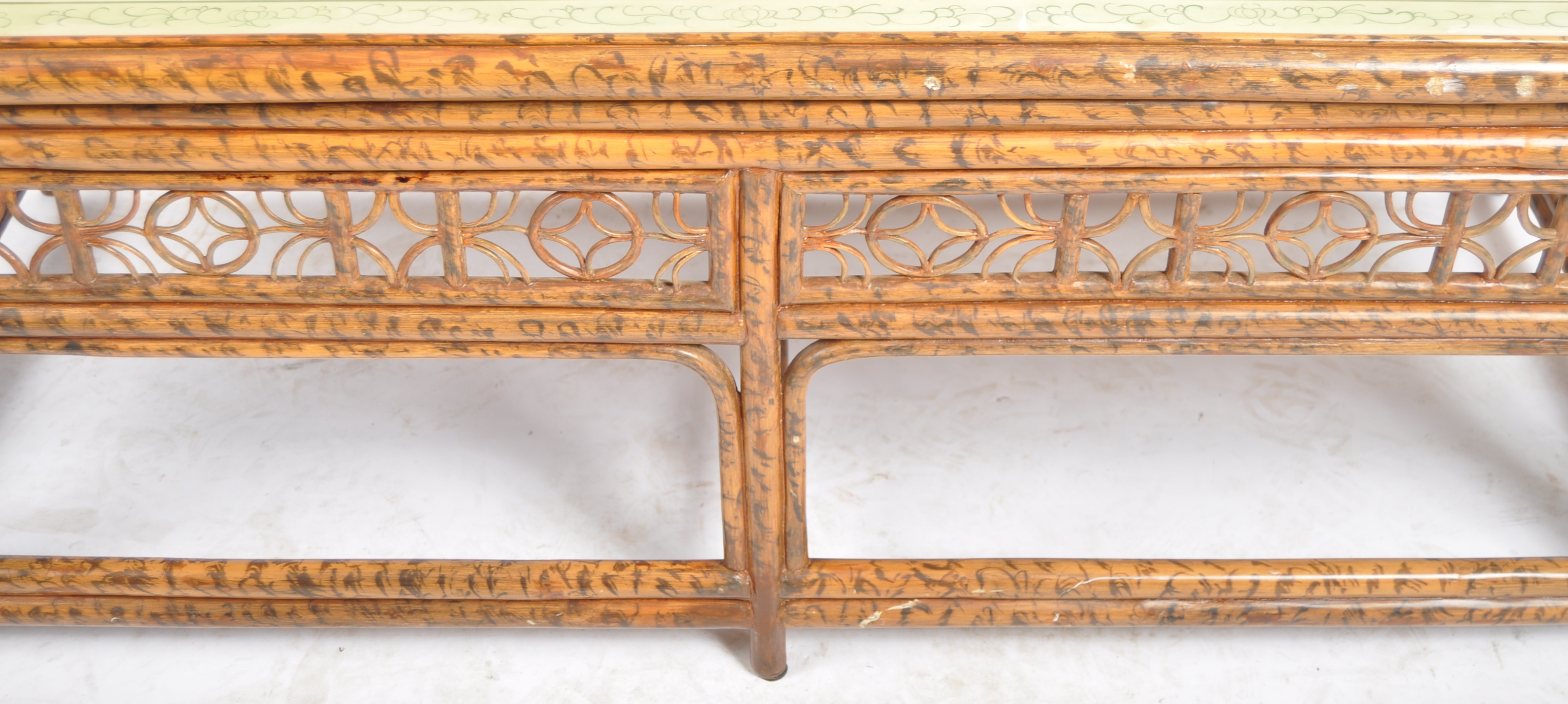 EARLY 20TH CENTURY CHINOISERIE BAMBOO LOW TABLE - Image 5 of 5