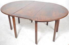 19TH CENTURY GEORGE III MAHOGANY D END DINING TABLE