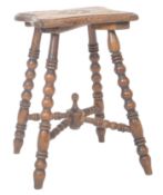 19TH CENTURY CARVED OAK GYPSY TABLE