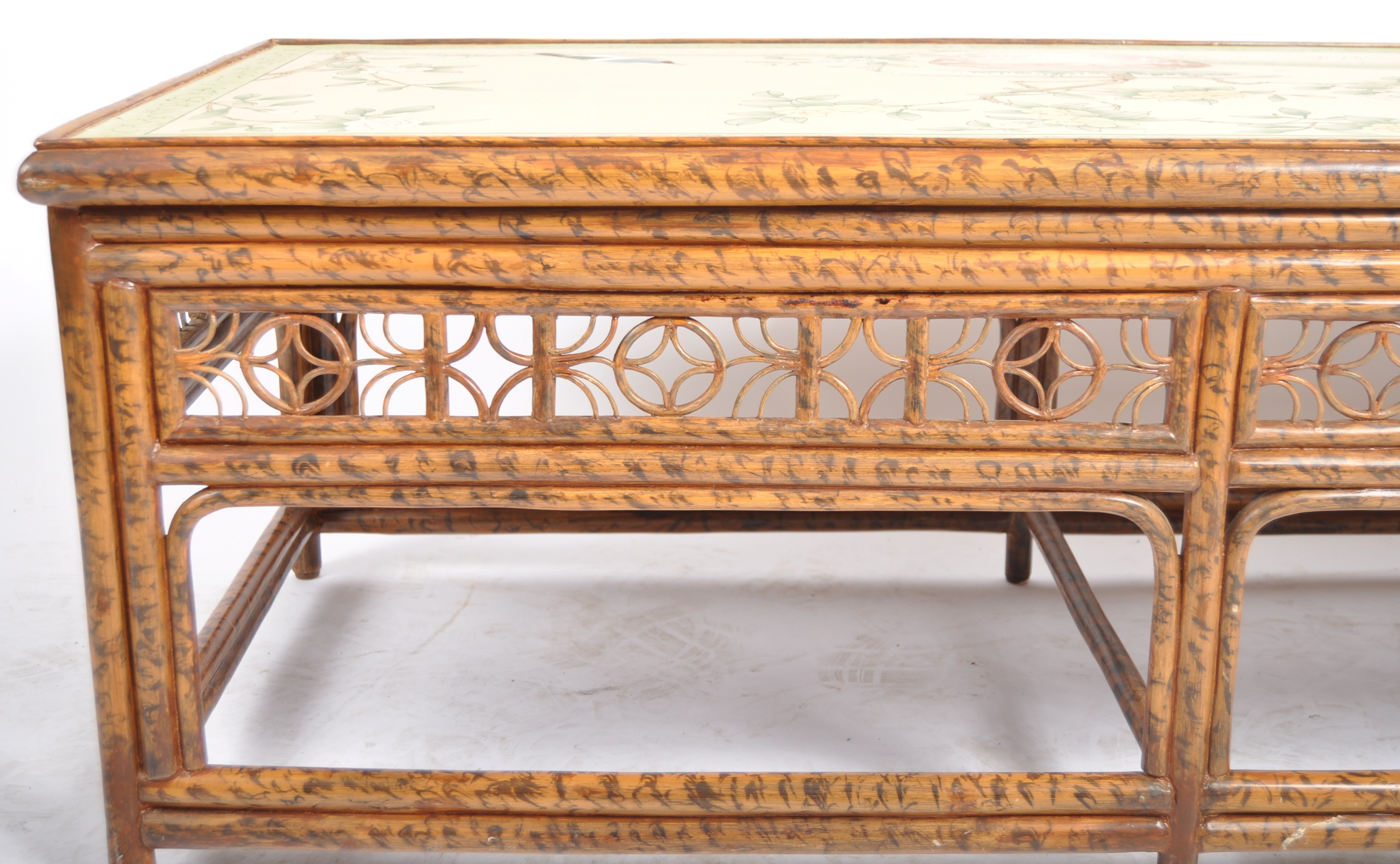 EARLY 20TH CENTURY CHINOISERIE BAMBOO LOW TABLE - Image 4 of 5