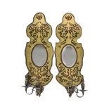PAIR OF 19TH CENTURY VICTORIAN EGLOMISE GIRONDALES