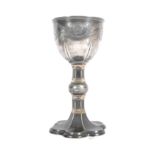 19TH CENTURY SILVER PLATED GOBLET