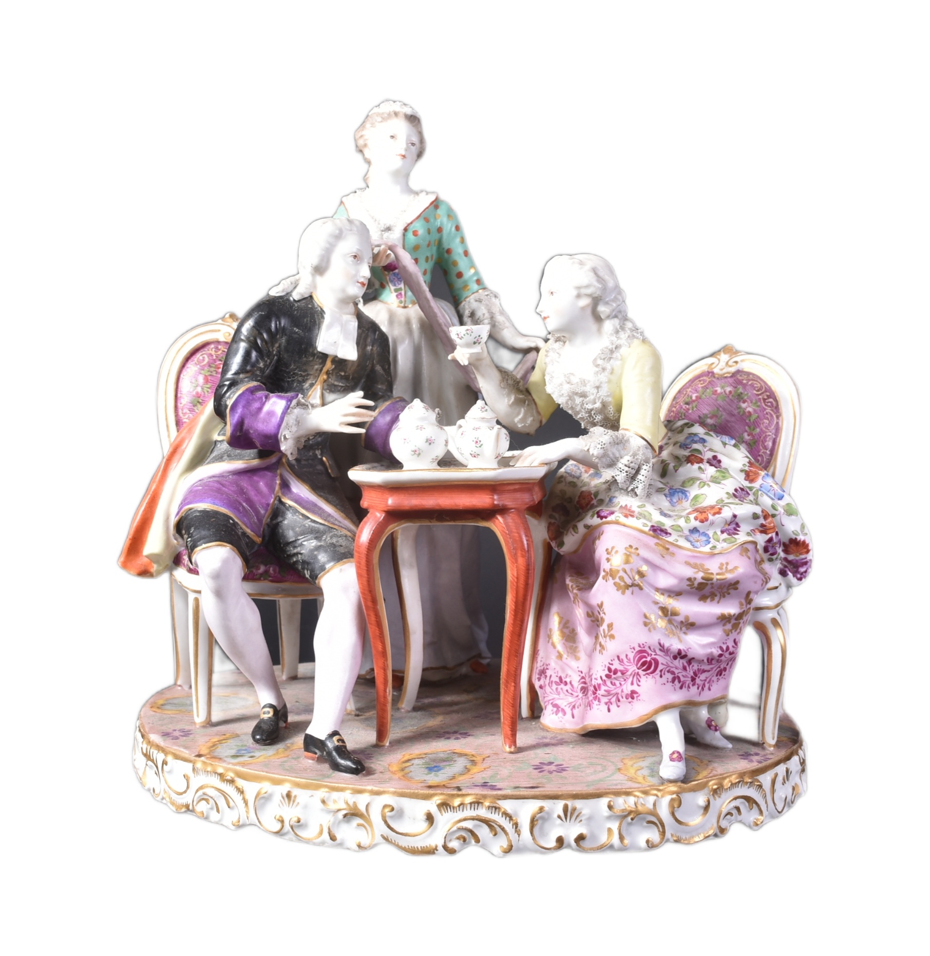 19TH CENTURY PORCELAIN MEISSEN FIGURINE GROUP