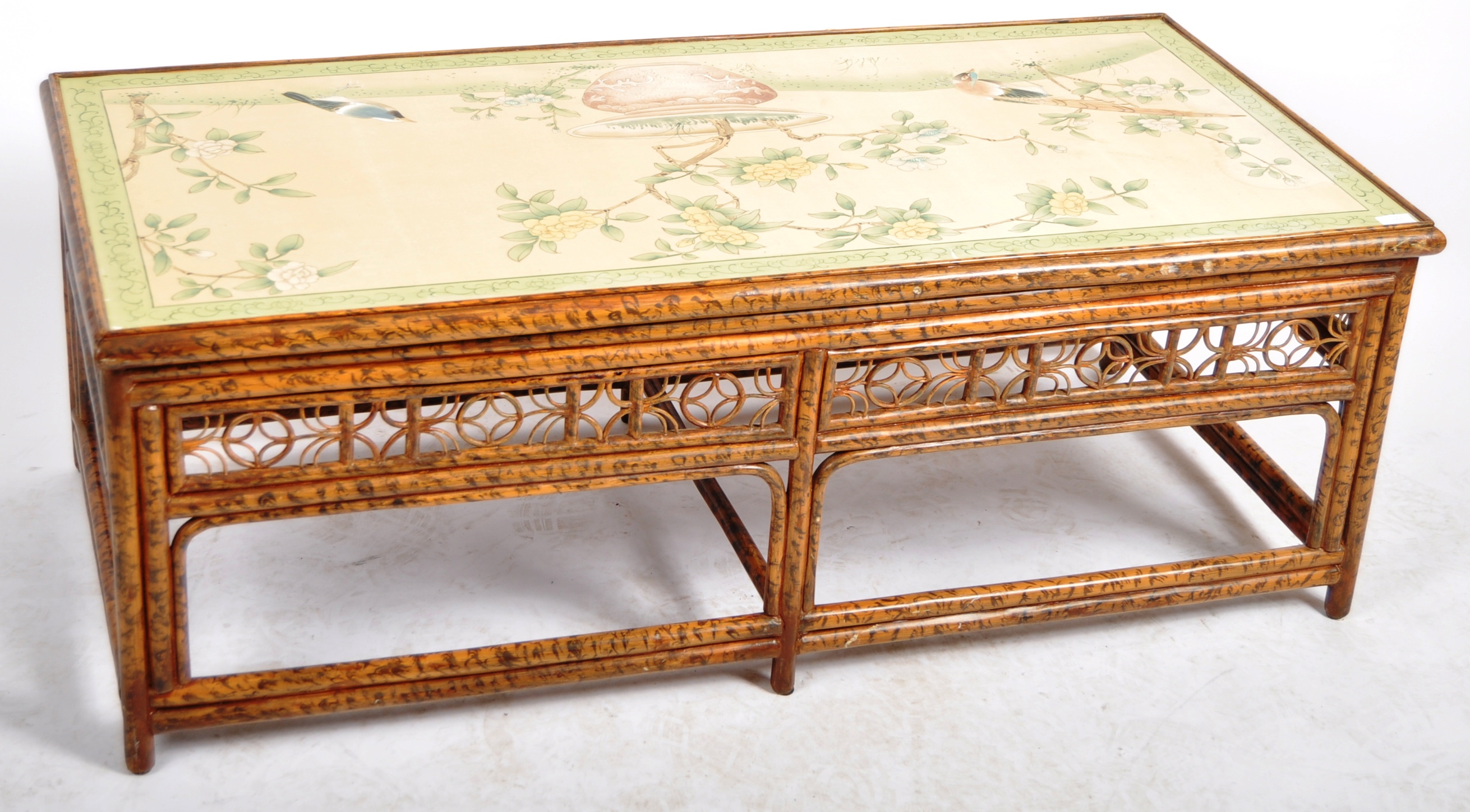 EARLY 20TH CENTURY CHINOISERIE BAMBOO LOW TABLE - Image 2 of 5