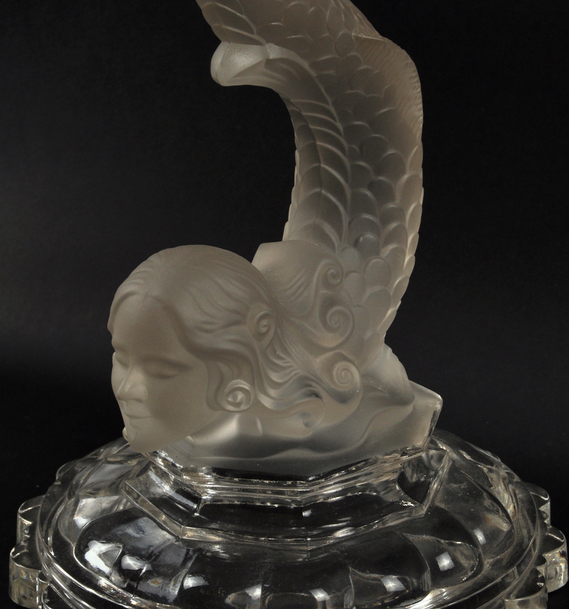 LARGE PAIR OF BACCARAT MERMAID CANDELABRAS - Image 2 of 5