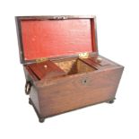 WITHDRAWN LARGE 19TH CENTURY REGENCY TEA CADDY