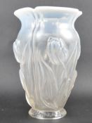 EARLY 20TH CENTURY LALIQUE MANNER GLASS VASE