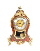 19TH CENTURY FRENCH BOULLE WORK MANTEL CLOCK