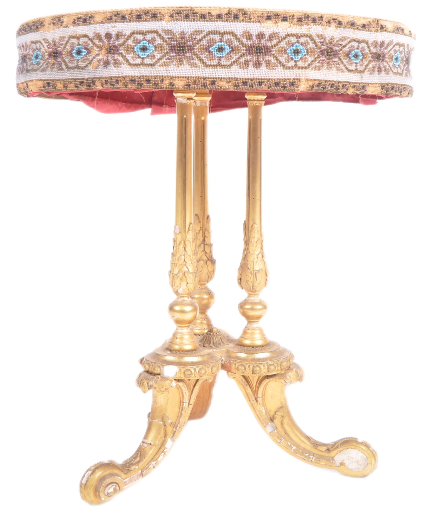 19TH CENTURY GILTWOOD GYPSY TABLE