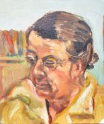 DORIAN LEVINE (20TH CENTURY) PORTRAIT STUDY OF AN ELDERLY GENT