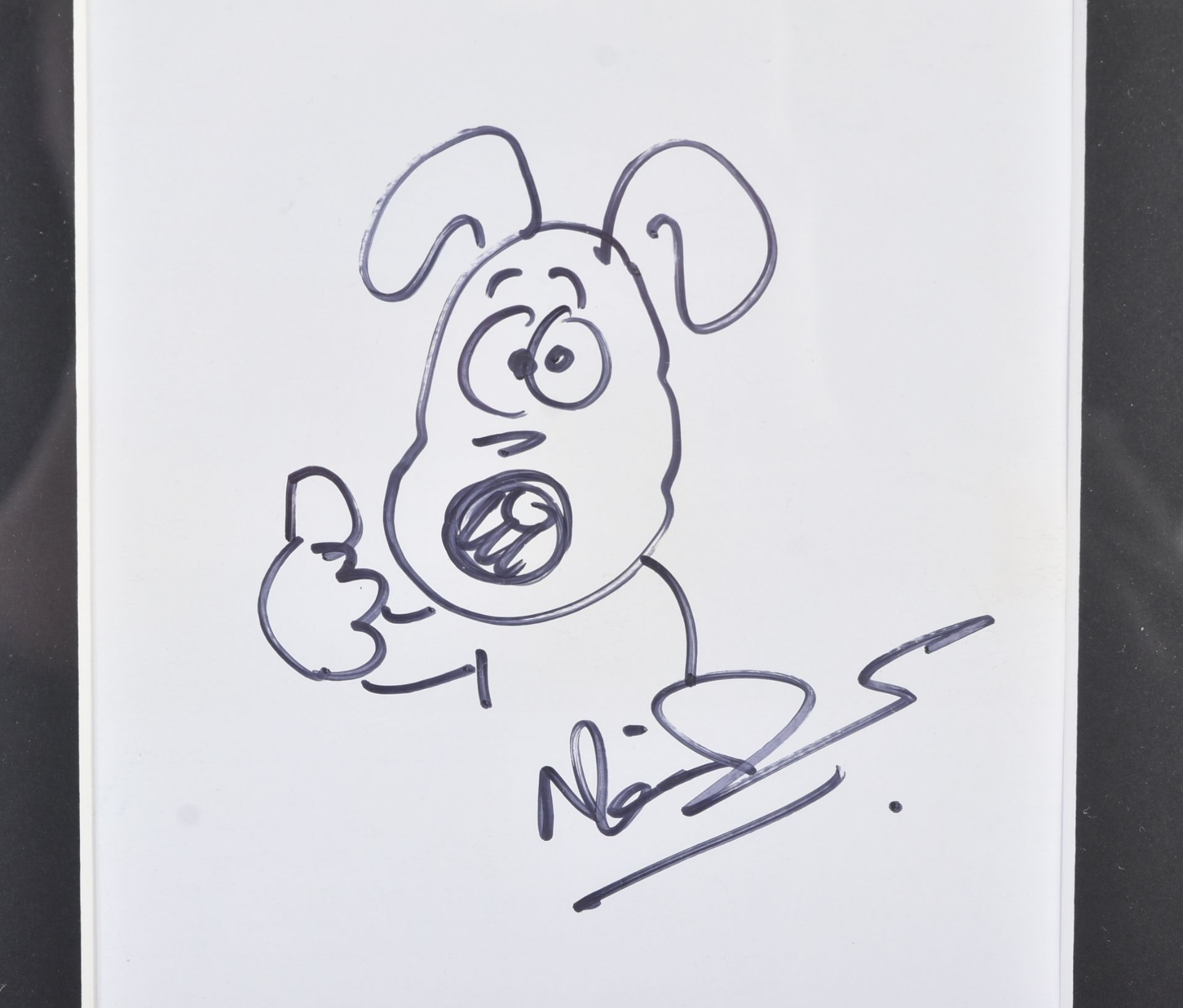 WALLACE & GROMIT - GROMIT - NICK PARK SIGNED SKETCH - Image 2 of 3