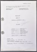 ESTATE OF BOB BAKER - DOCTOR WHO - BAKER'S PERSONAL SCRIPT