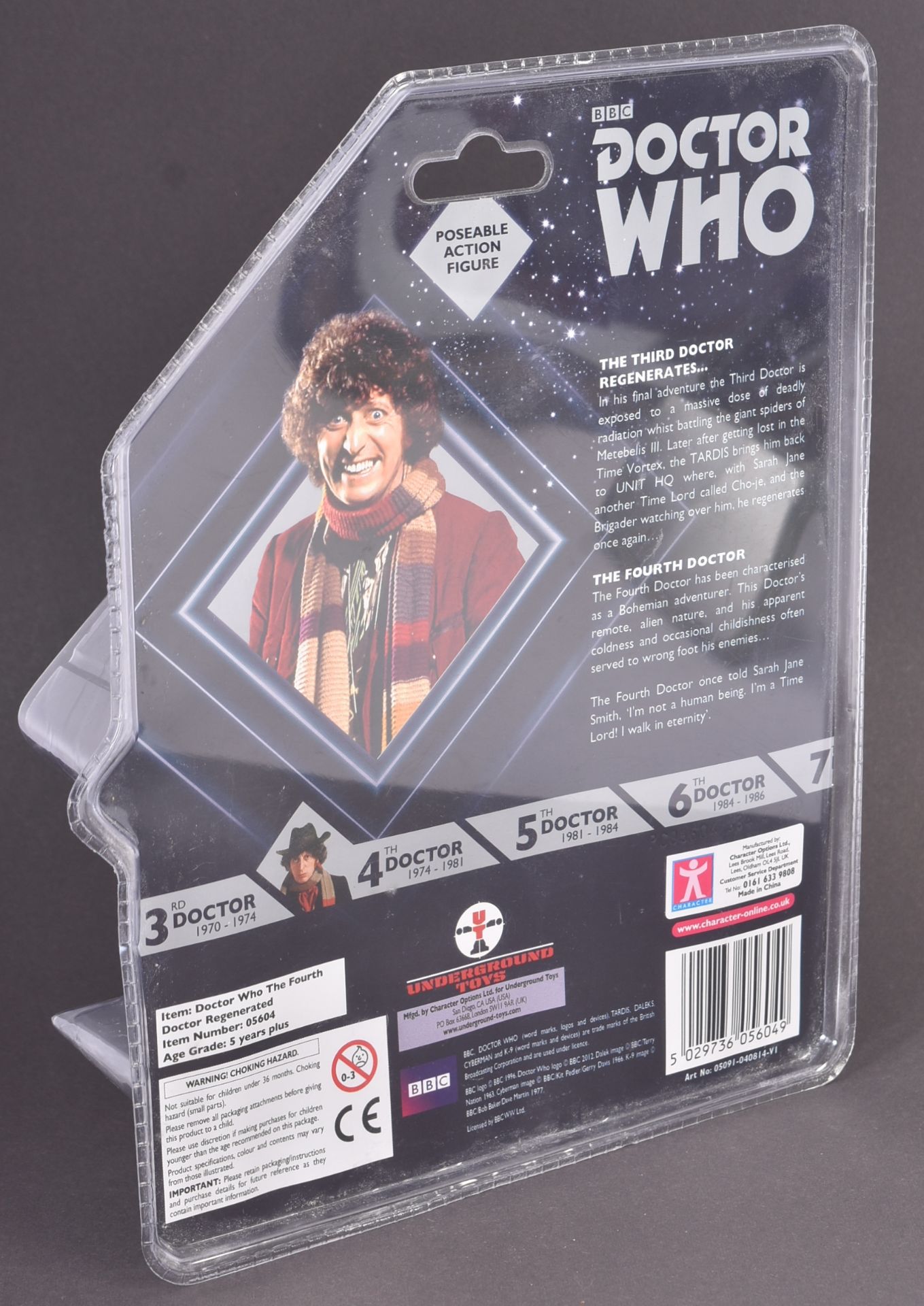 DOCTOR WHO - UNDERGROUND TOYS - TOM BAKER AUTOGRAPHED FIGURE - Image 3 of 3