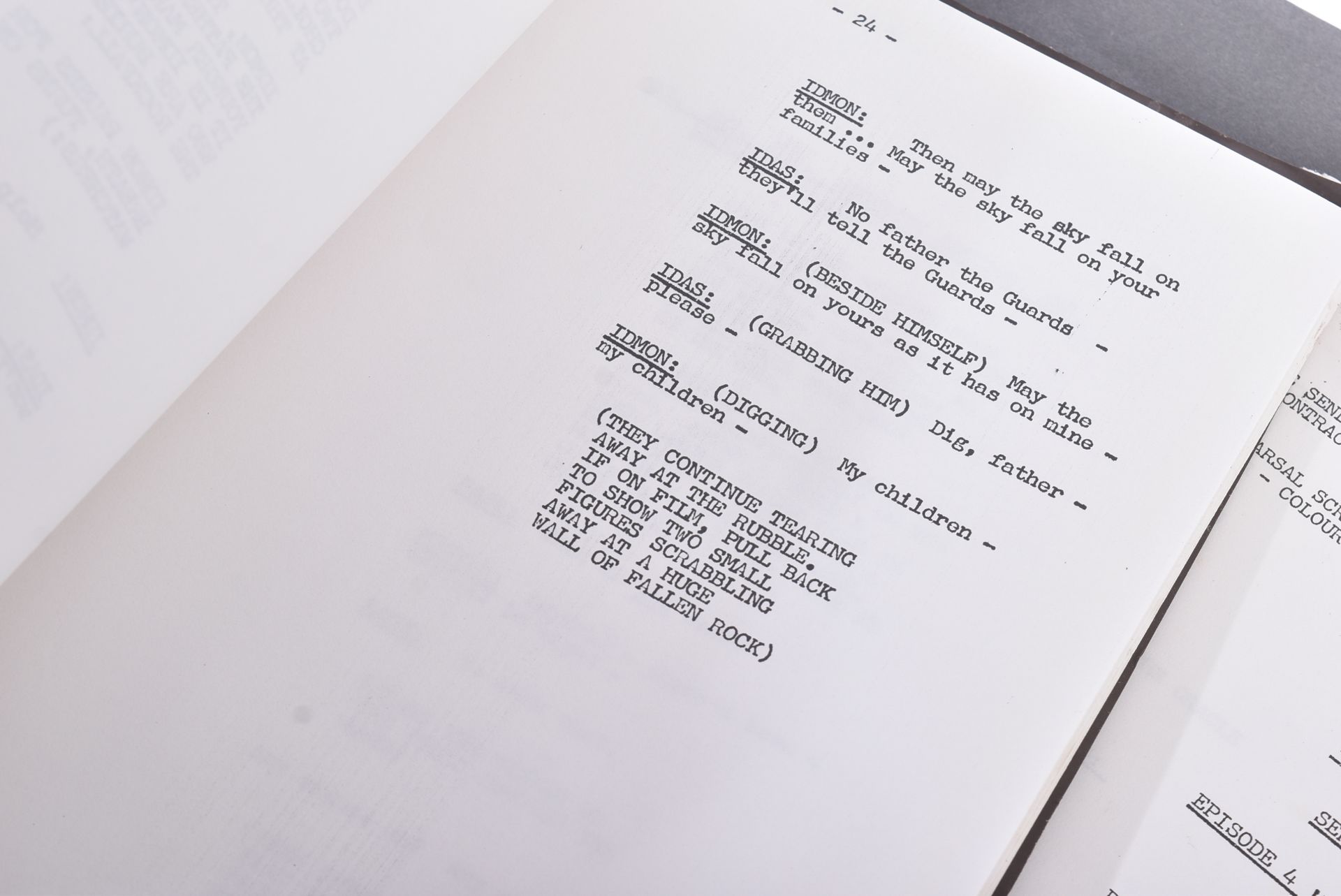 ESTATE OF BOB BAKER - DOCTOR WHO - BAKER'S PERSONAL SCRIPT - Image 5 of 8