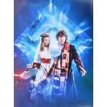 DOCTOR WHO - K9 - BOB BAKER & JOHN LEESON - SIGNED 16X12" PHOTO