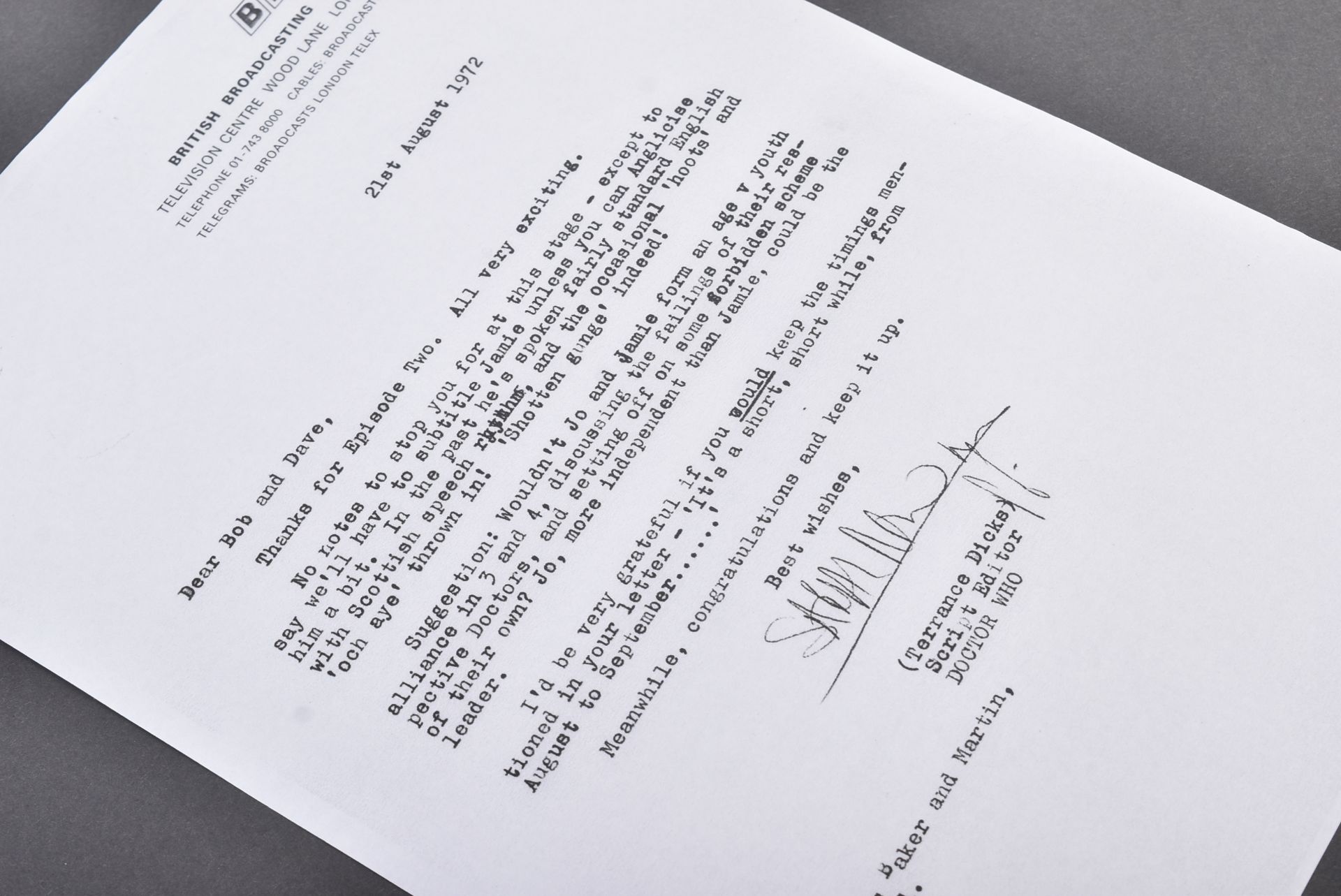 ESTATE OF BOB BAKER - DOCTOR WHO - CONTRACTS - Bild 4 aus 6