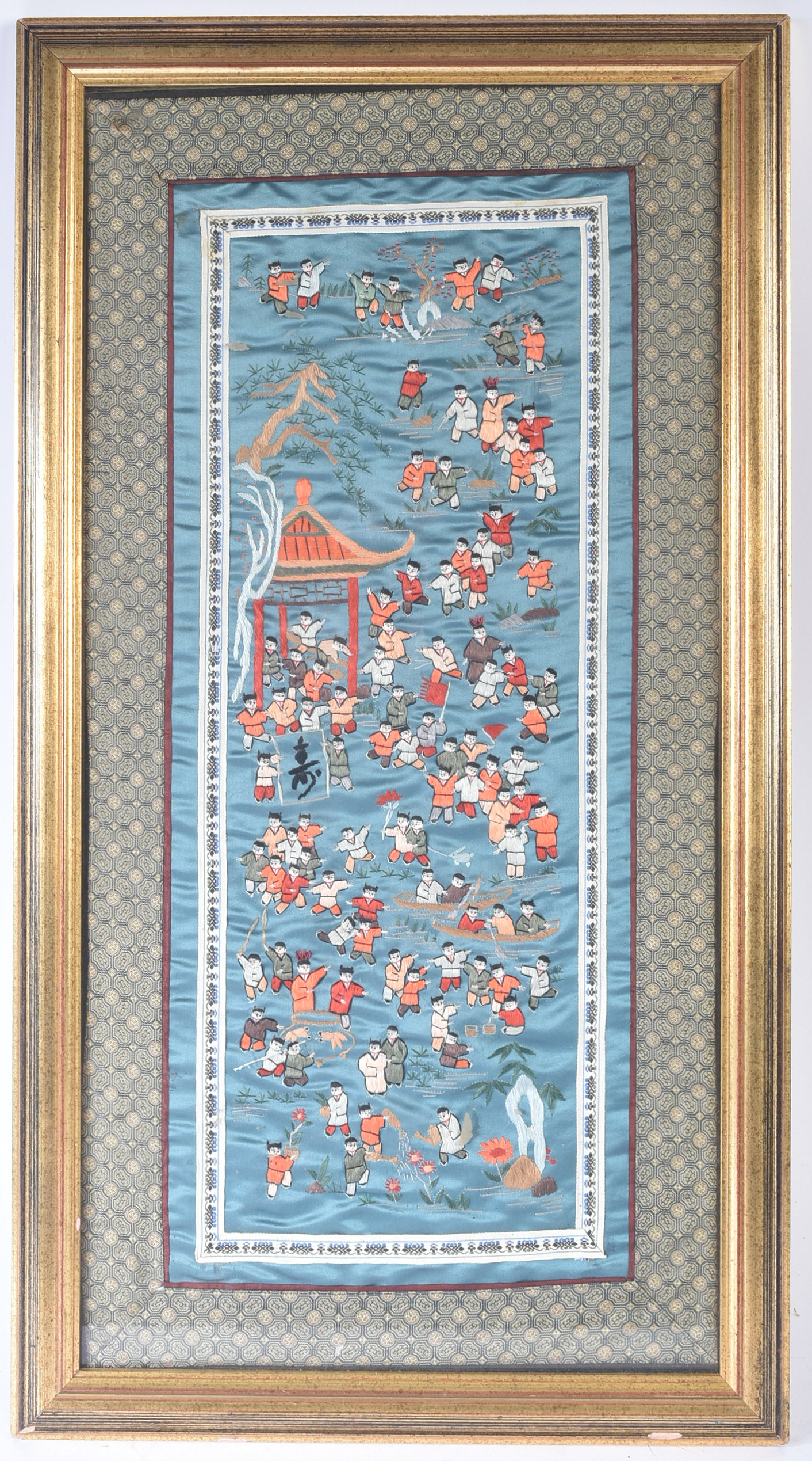 ESTATE OF BOB BAKER - FRAMED JAPANESE SILK PANEL