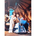 DOCTOR WHO - K9 - BOB BAKER & JOHN LEESON - SIGNED 16X12" PHOTO