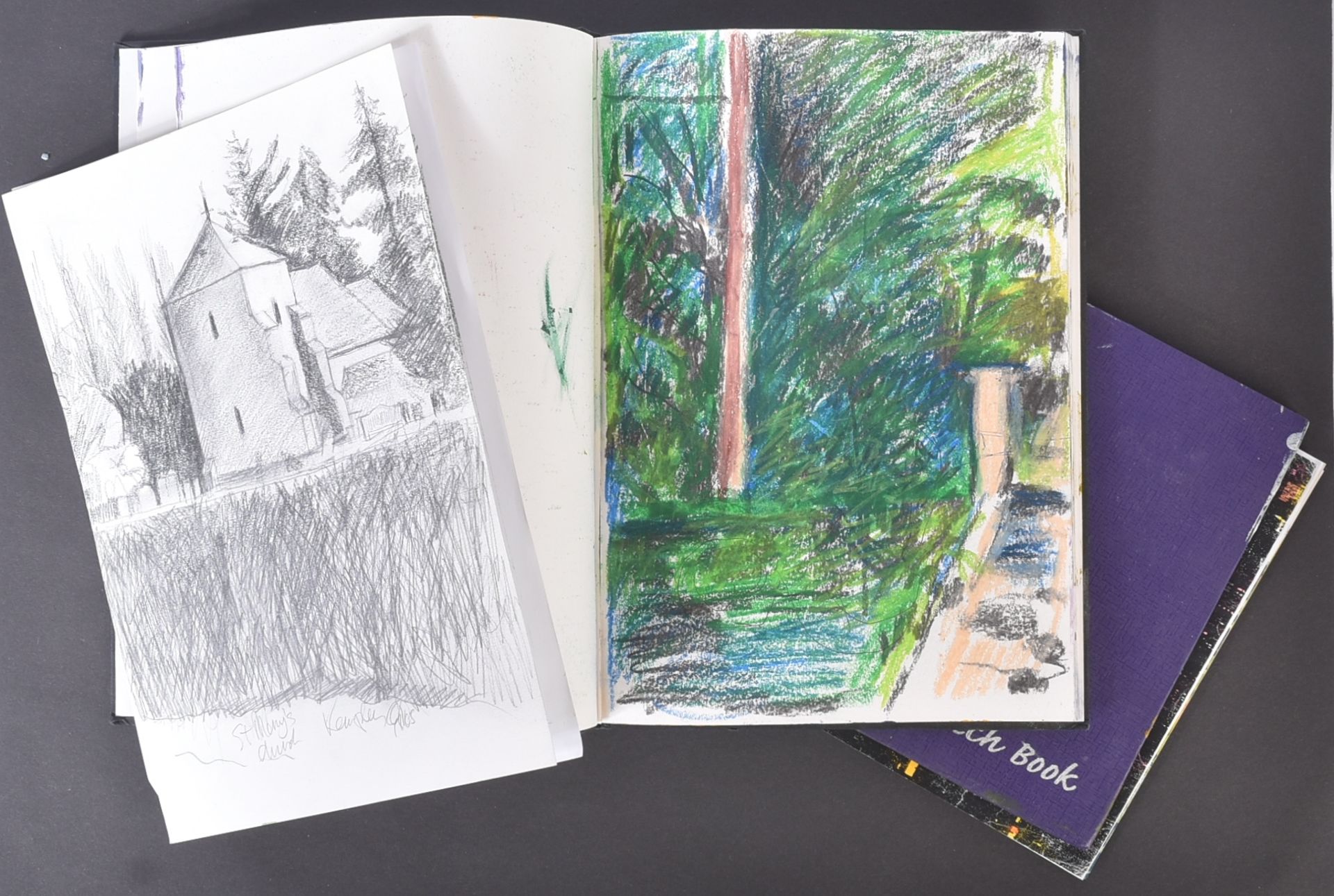 ESTATE OF BOB BAKER - ARTWORK - TWO OF BAKER'S SKETCHBOOKS