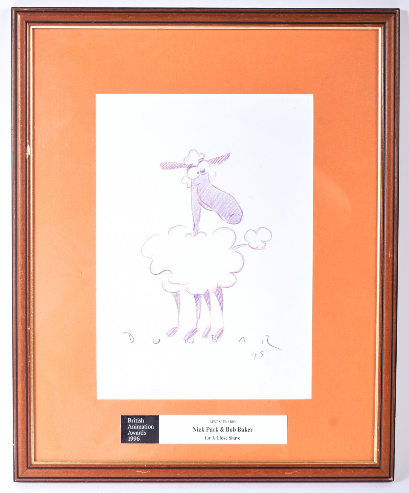 ESTATE OF BOB BAKER - GEOFF DUNBAR - SKETCH BAA AWARD