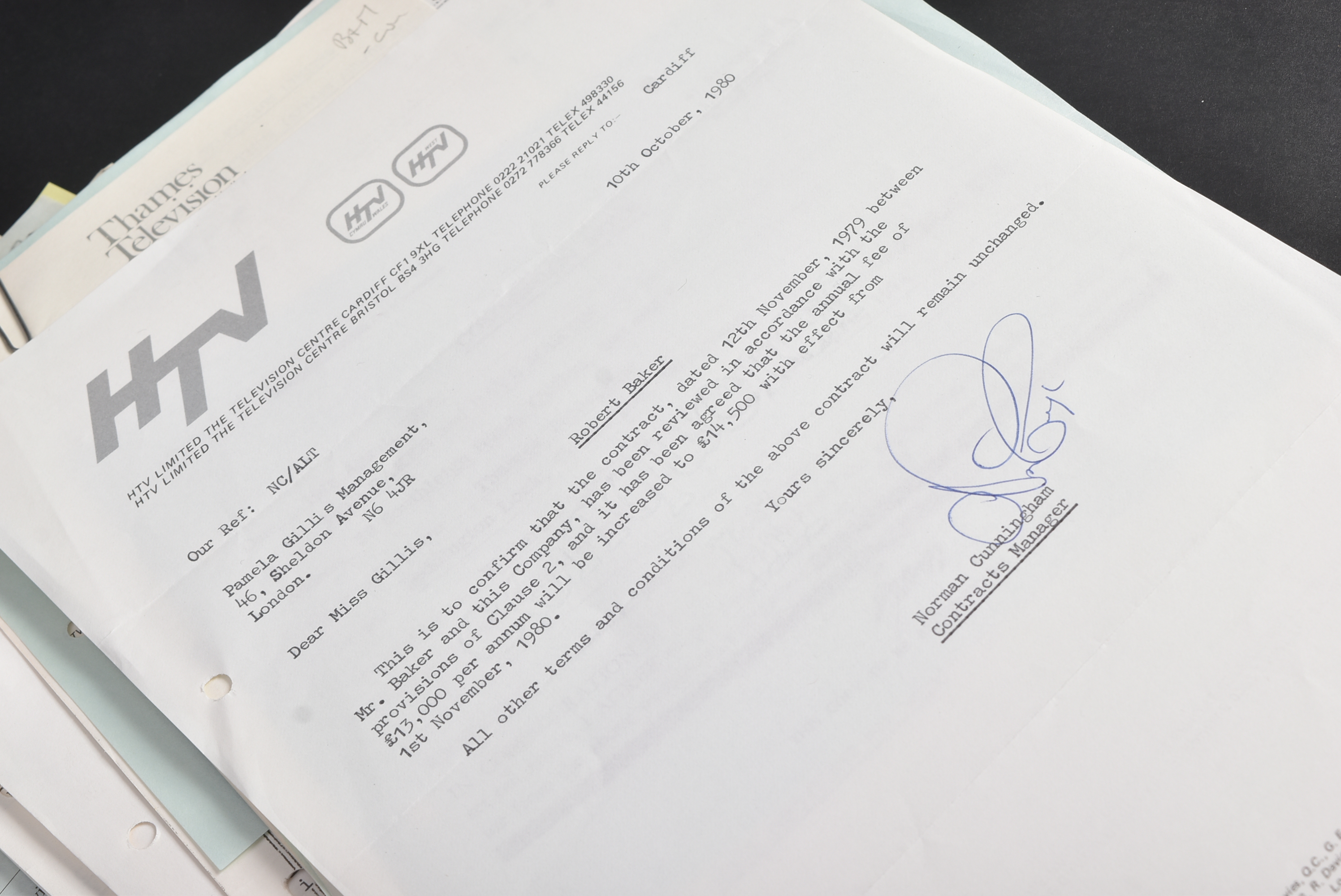 ESTATE OF BOB BAKER - VARIOUS TV PROJECTS - CONTRACTS - Image 2 of 6