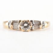 VINTAGE GOLD & DIAMOND CLUSTER RING