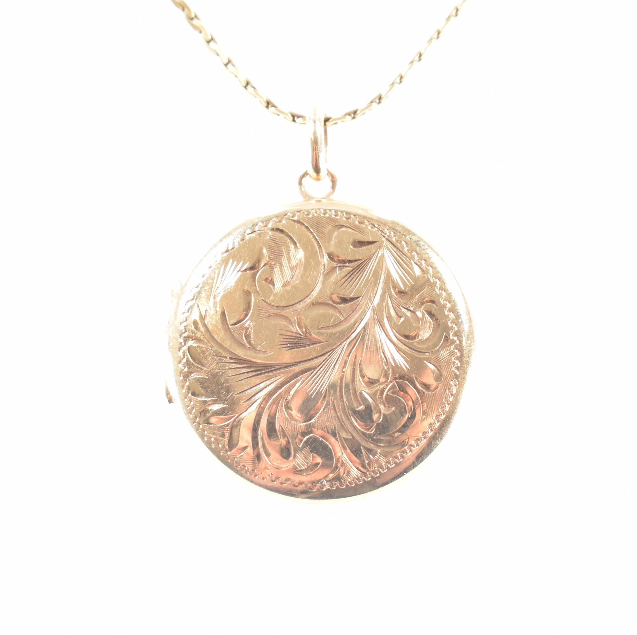 VINTAGE HALLMARKED 9CT GOLD LOCKET NECKLACE