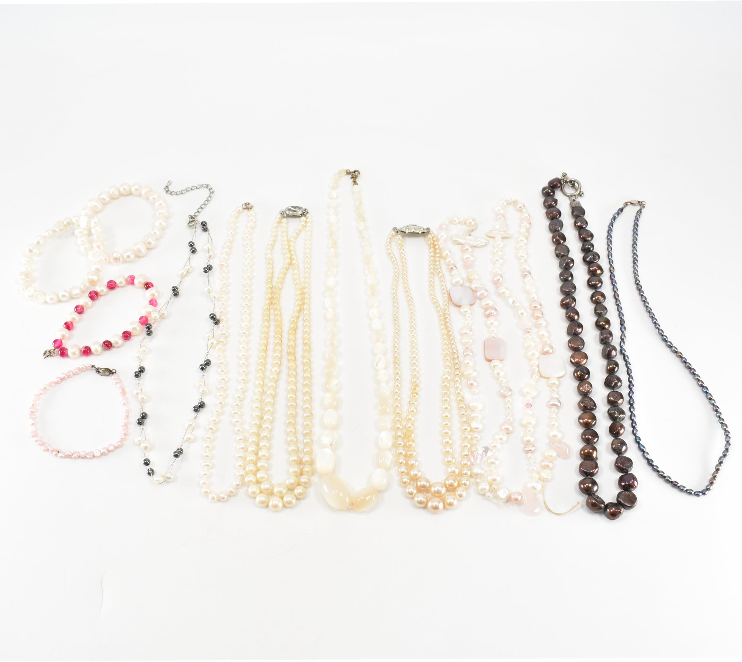 COLLECTION OF ASSORTED PEARL JEWELLERY - Image 3 of 9