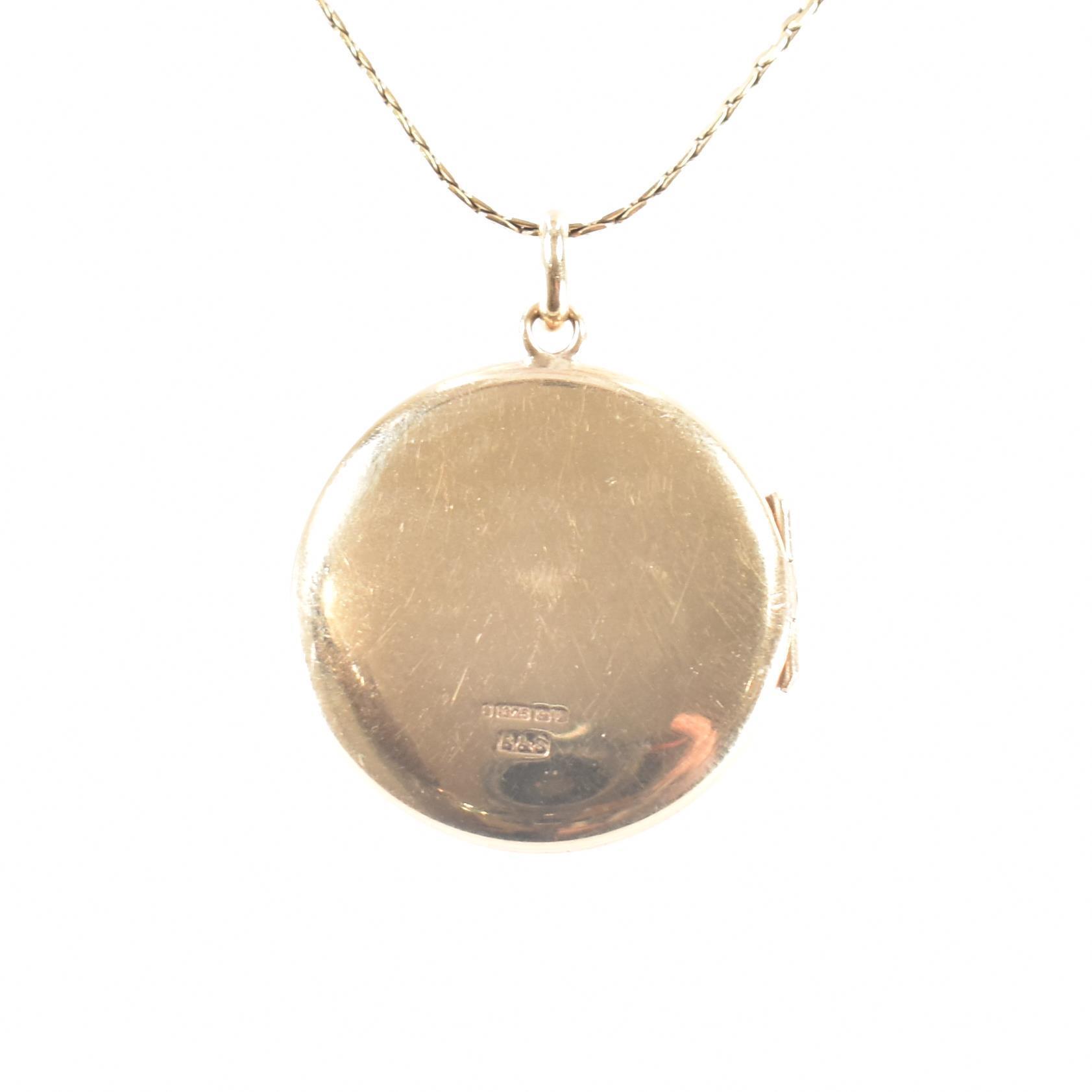 VINTAGE HALLMARKED 9CT GOLD LOCKET NECKLACE - Image 3 of 6