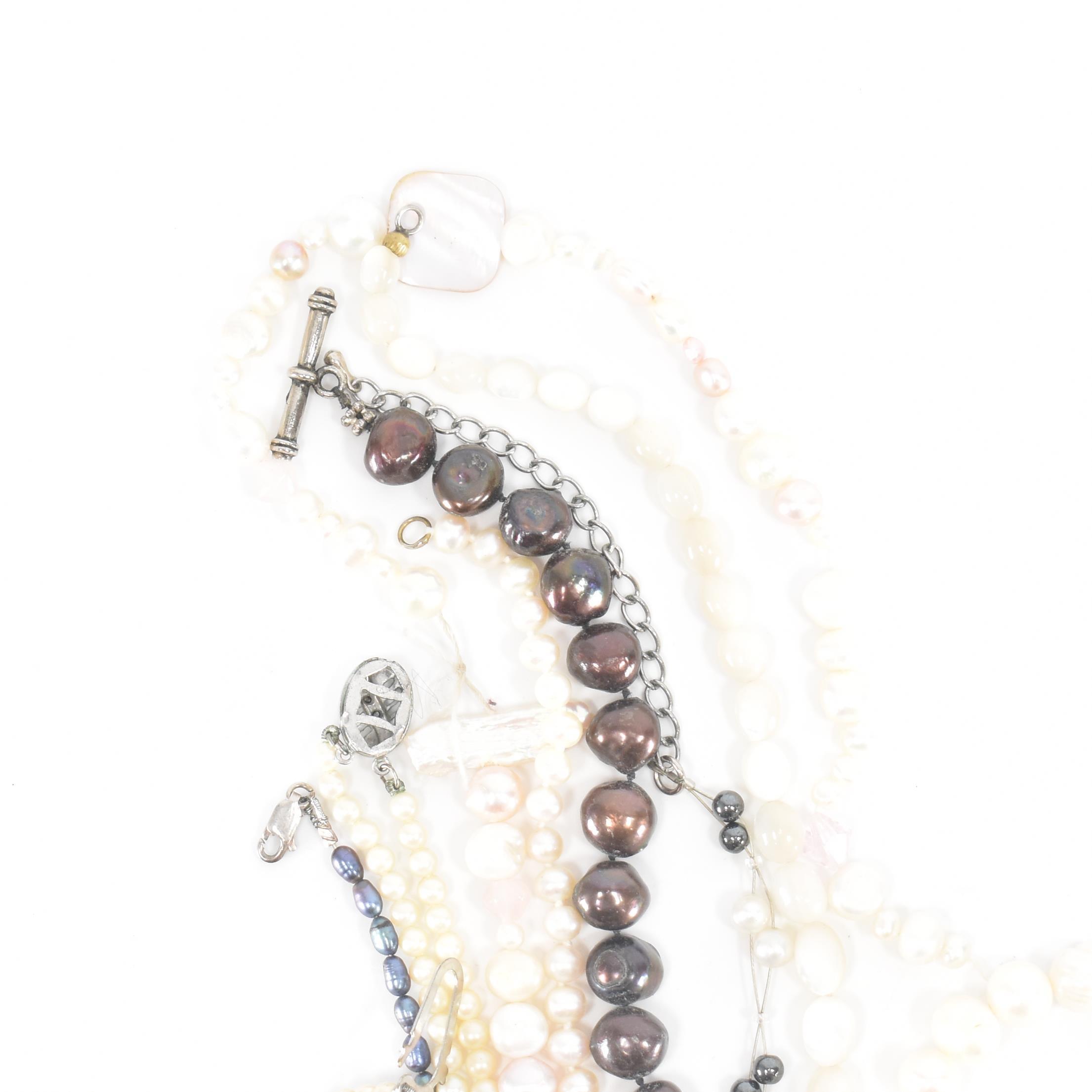 COLLECTION OF ASSORTED PEARL JEWELLERY - Image 4 of 9