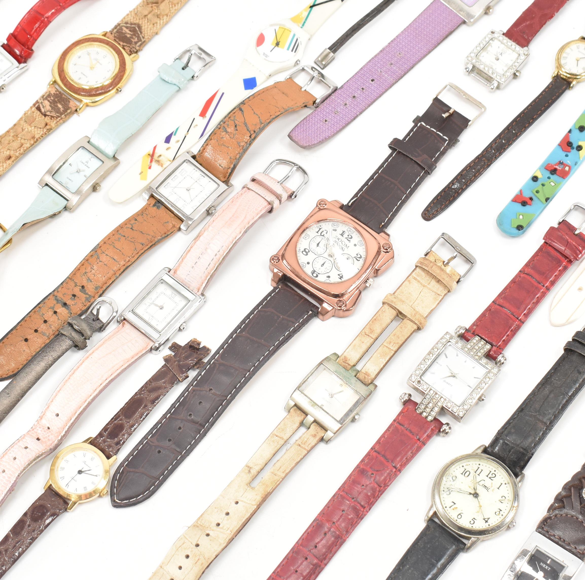 COLLECTION OF ASSORTED COSTUME JEWELLERY WRISTWATCHES - Image 9 of 10
