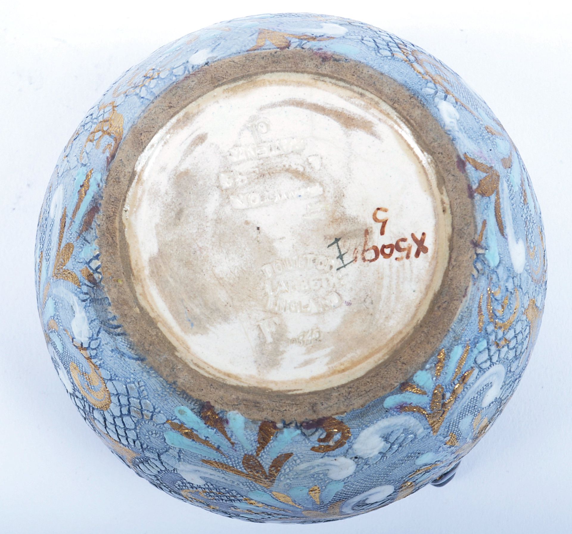 19TH CENTURY DOULTON LAMBETH TOBACCO JAR & OTHER - Image 4 of 6